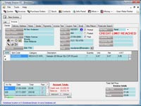 invoice software Invoice Information Screen
